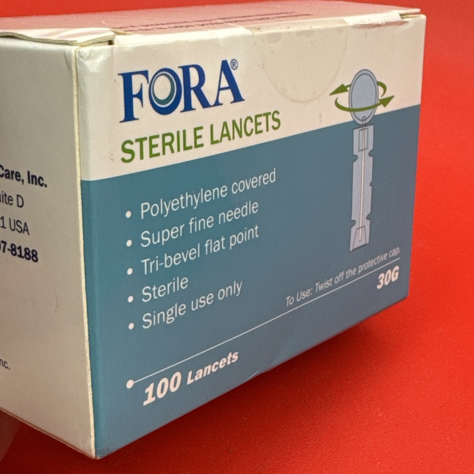 100 Fora Sterile Lancets/New/ Expires 9/4/2026.  Buy 2 20% Off