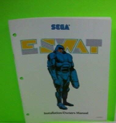 Sega ESWAT Original 1989 Video Arcade Game Service Repair Manual