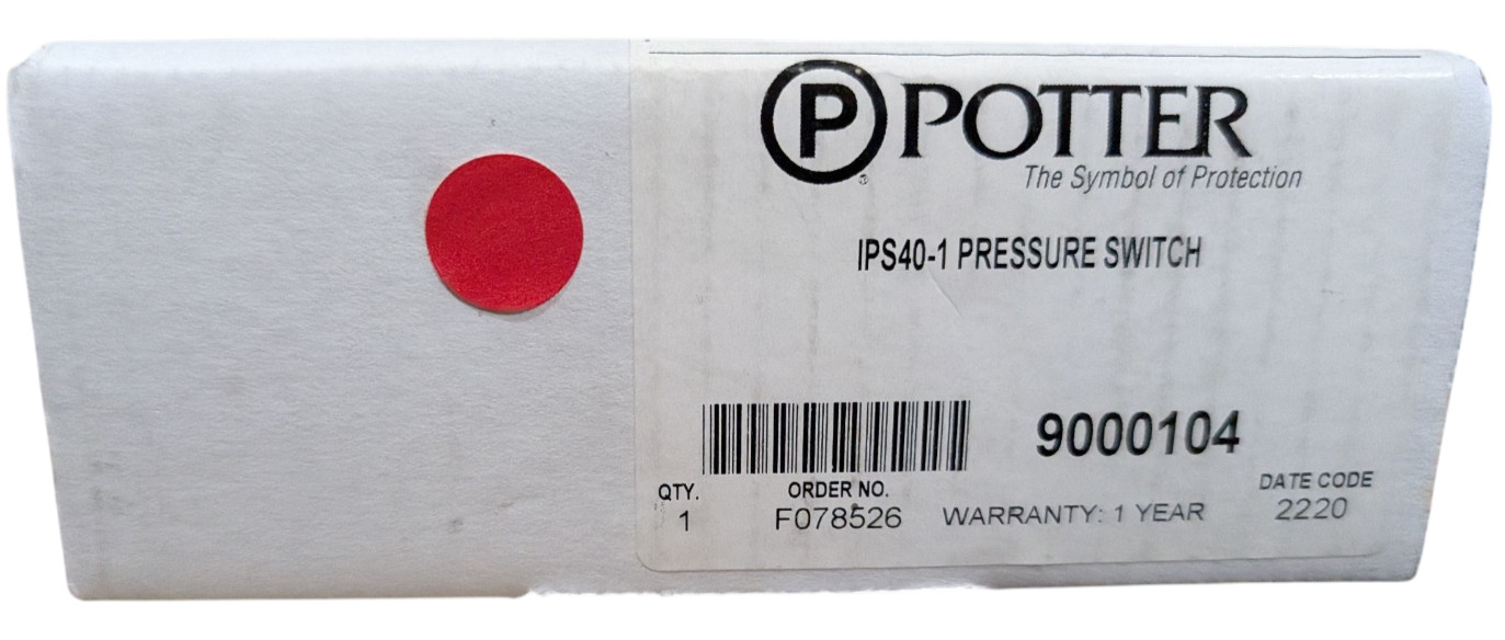 Potter 9000104 Pressure Switch, Nylon, Connect