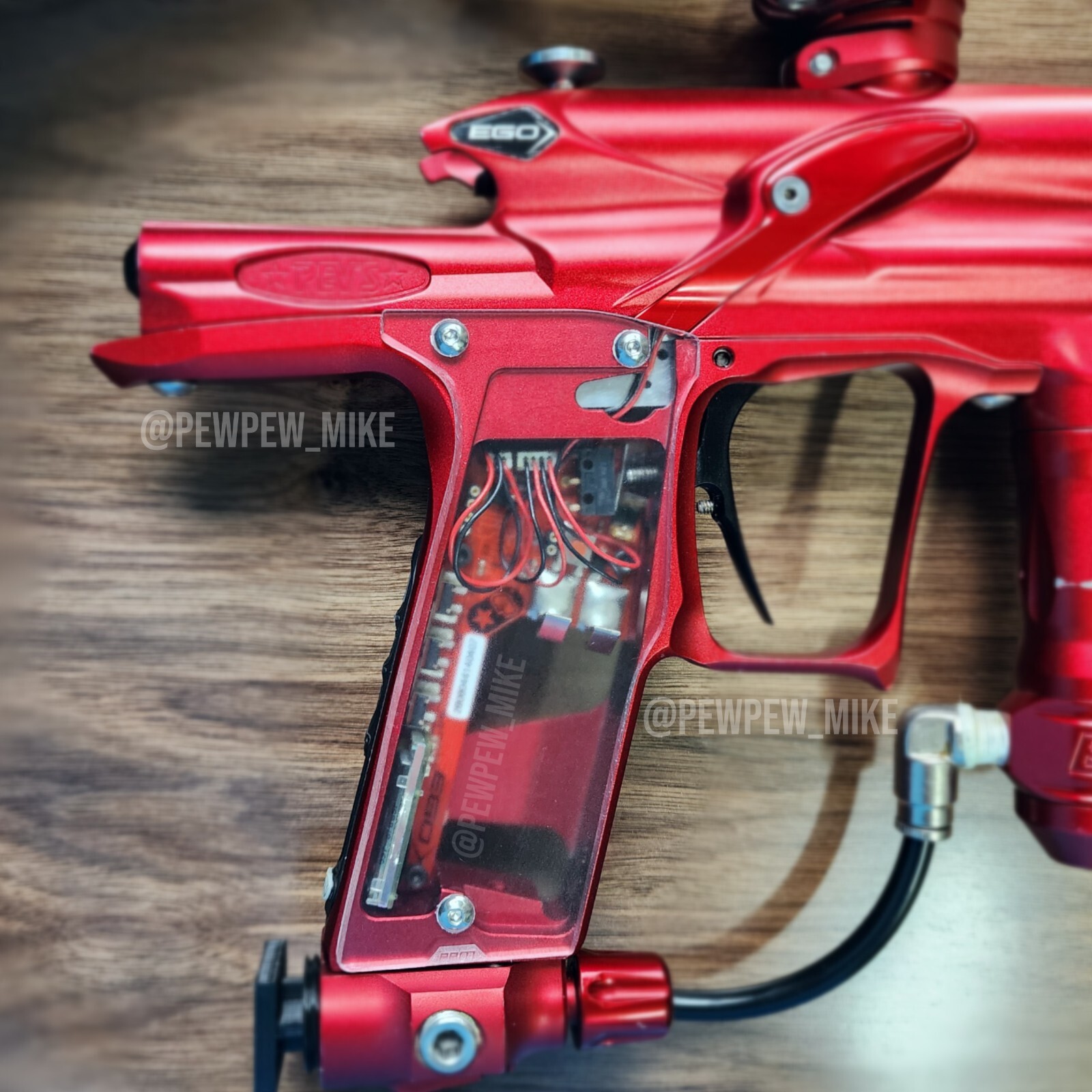 Replacement Planet Eclipse Ego 7 / 8 - Clear Grip Panels - Paintball Etek 3 / 4