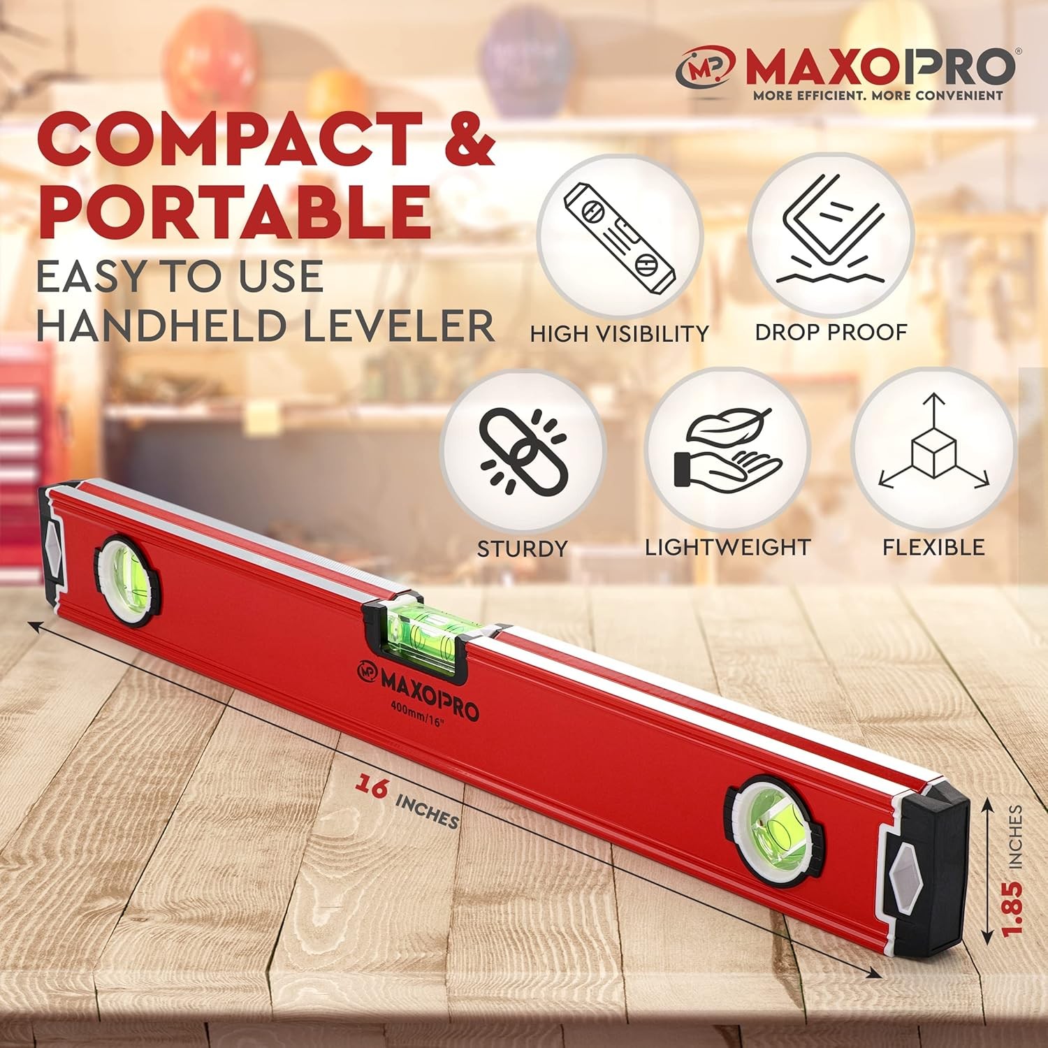 Magnetic torpedo level tool for construction