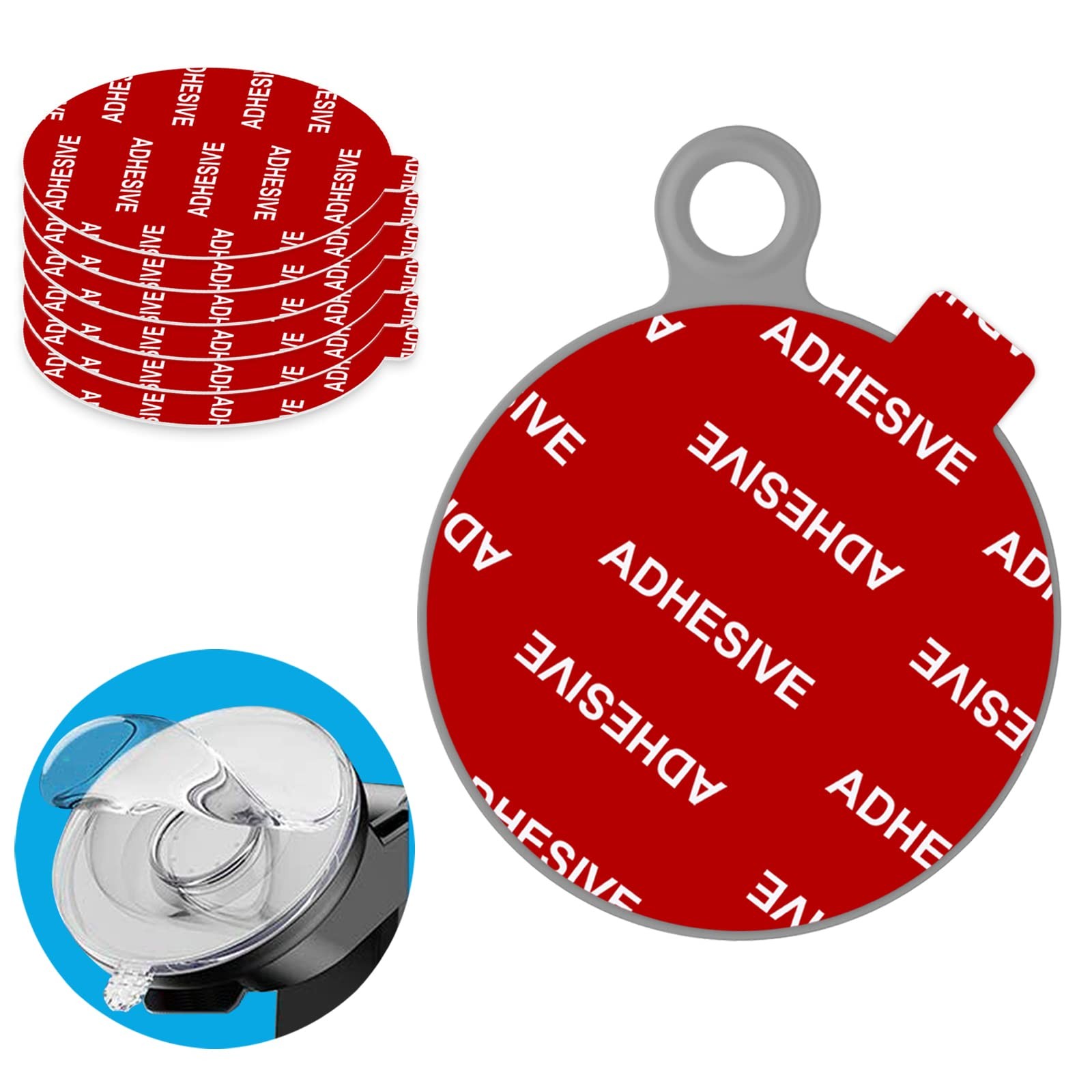 6PCS 3.15" Sticky Adhesive Pads for Car Phone Holder, Dash Cam