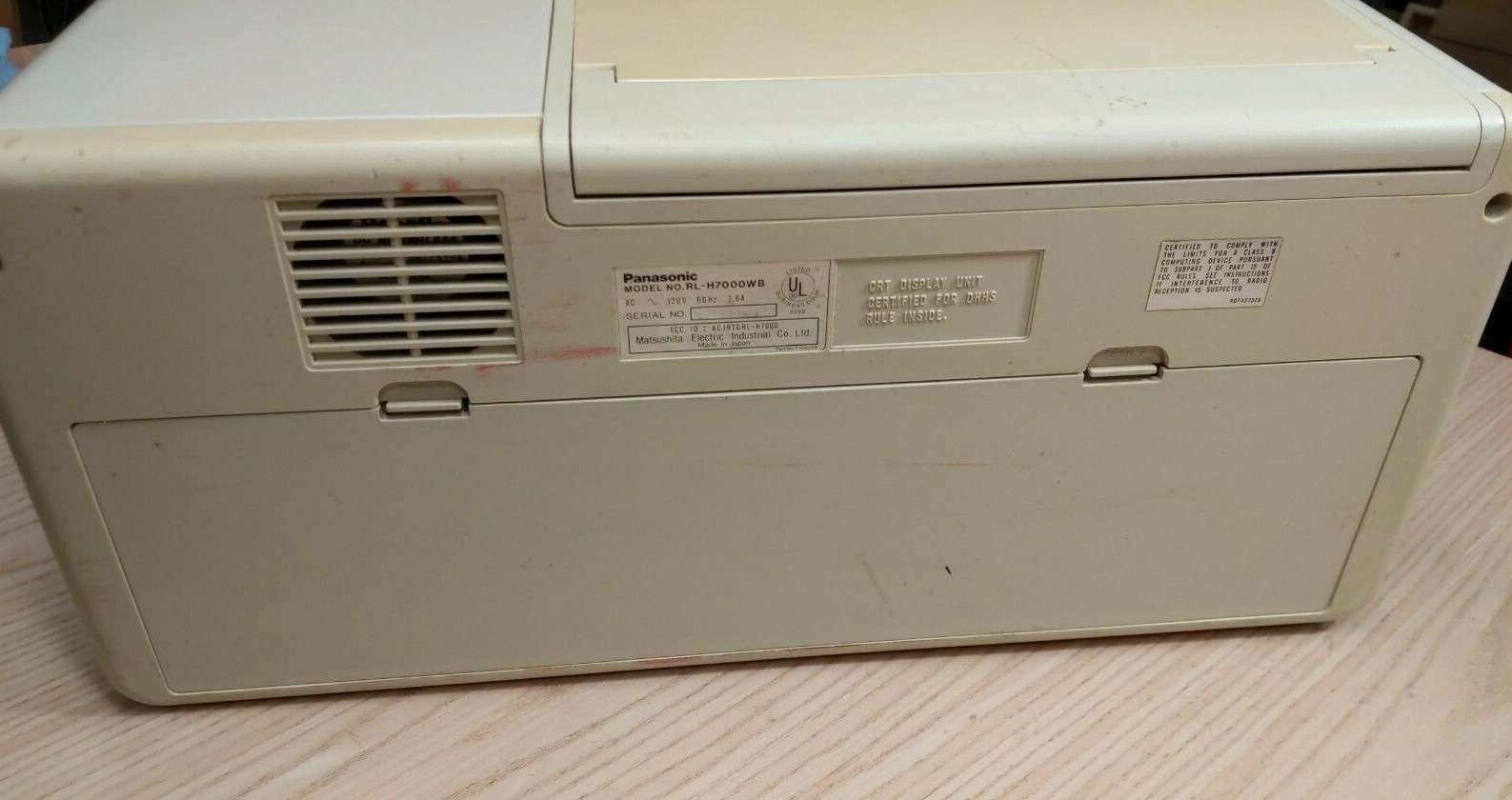 Panasonic Sr. Partner Computer Model RL-H7000WB