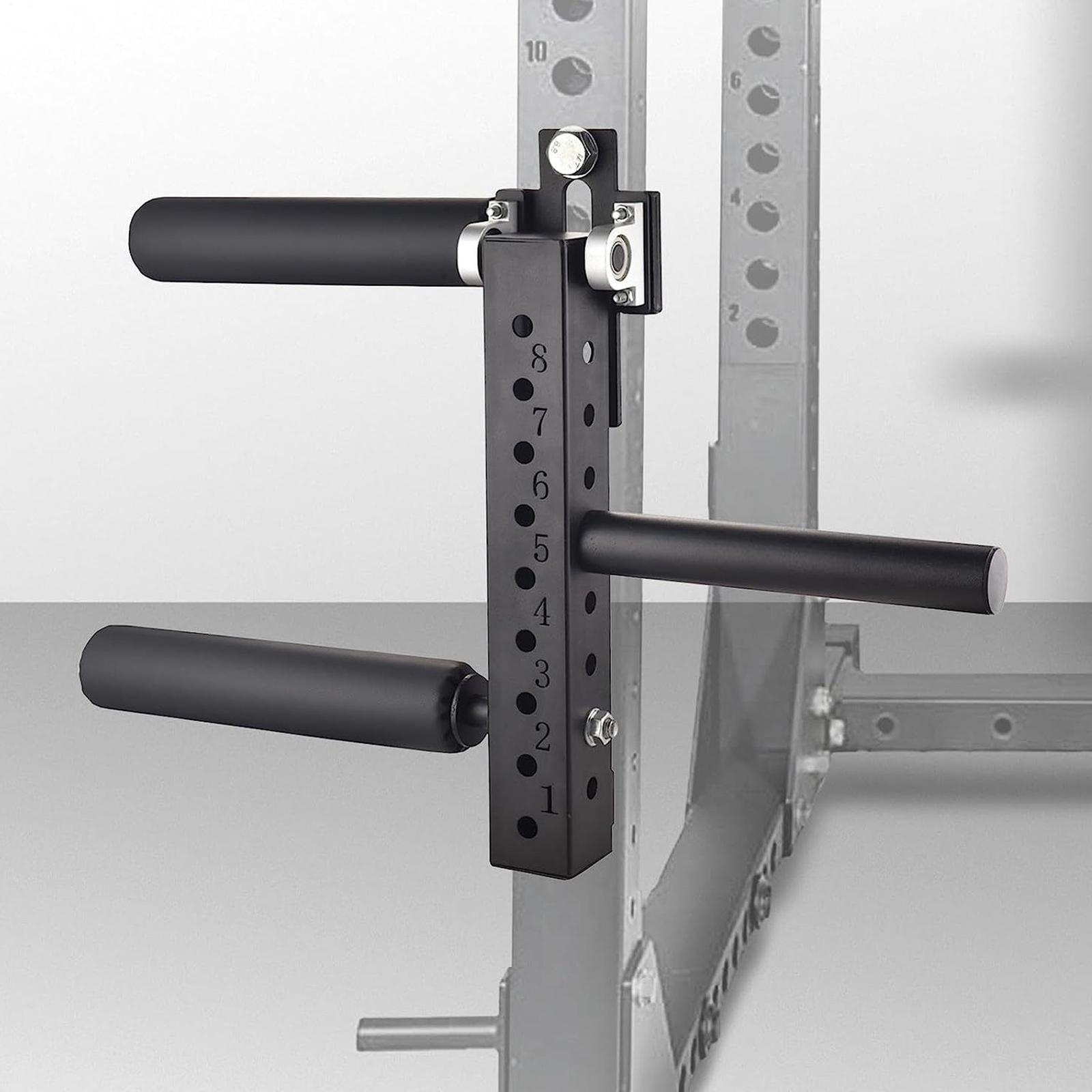 Leg Extension Attachment Fitness Squat Rack Adjustable Curl Machine Brand New--