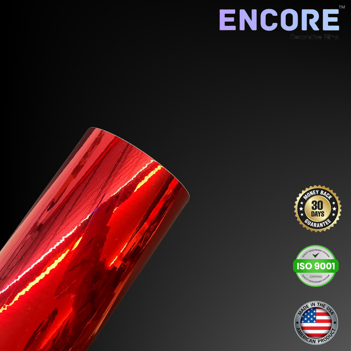 Encore® EFX21 Mirror Cherry Red Adhesive Vinyl for Decals/Stickers - MADE IN USA