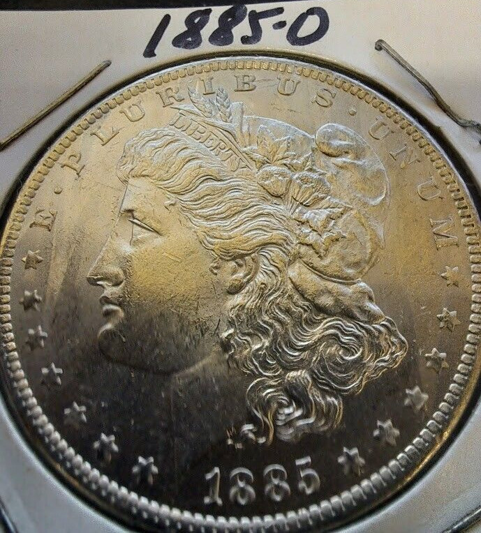 1885-O Morgan Silver Dollar Gem BU Dripping In  Luster. Silver Low mintage