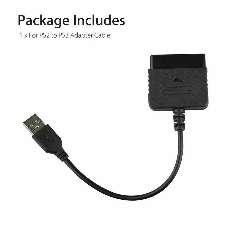 USB PS2 To PS3 Game Controller Adaptor Converter Cable For Sony PlayStation 2 3