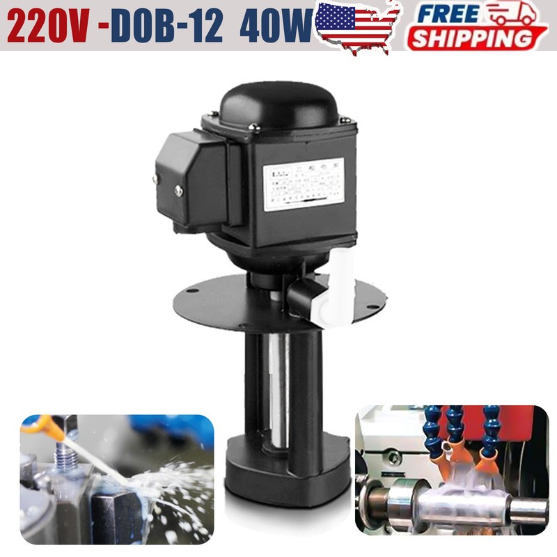 DOB-12 Cooling Water Pump Machine 220V Coolant Pump Tool 2860r/min 12L/min
