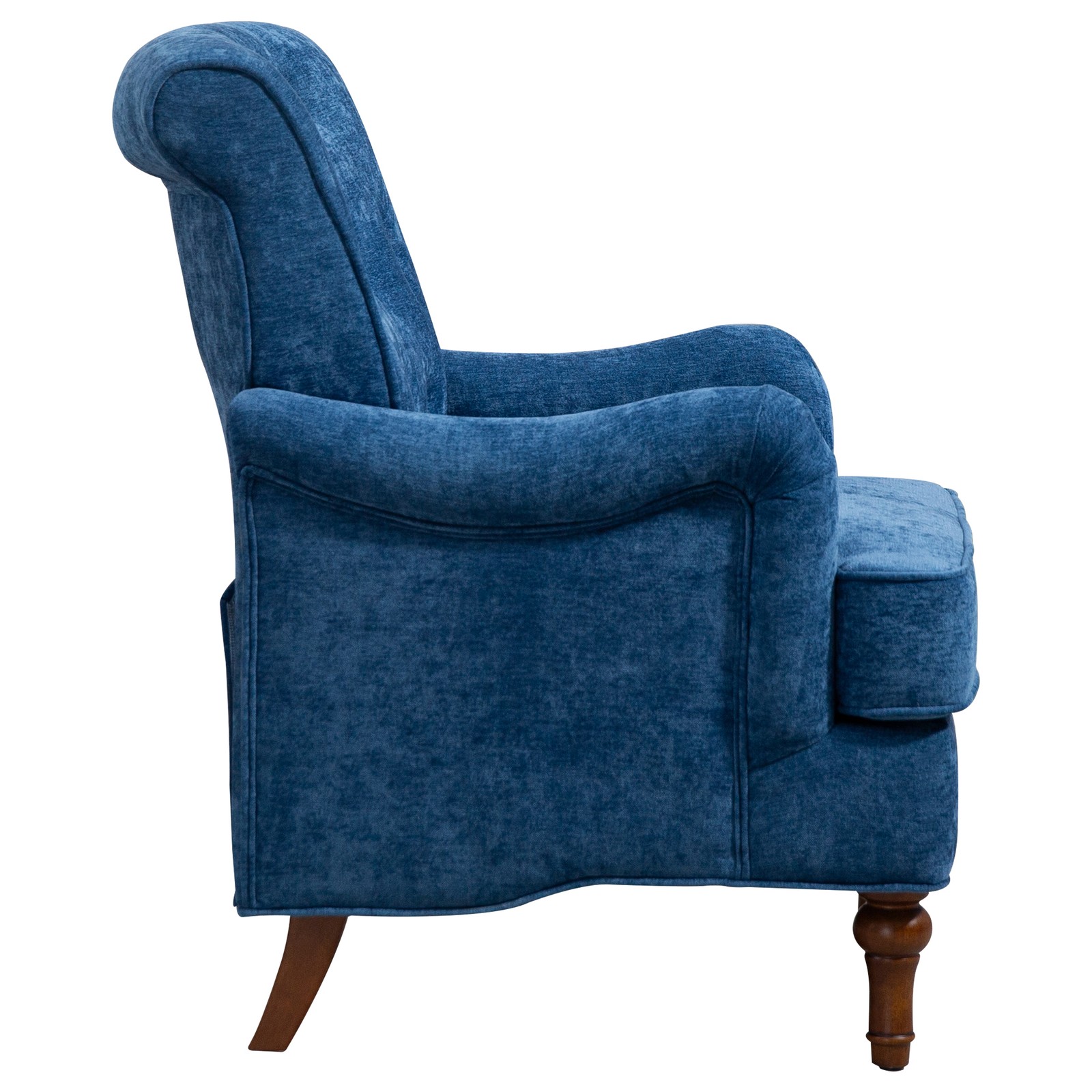 Accent Chair With Comfy Chenille Club Fabric,Comfy Upholstered Living Room Chair