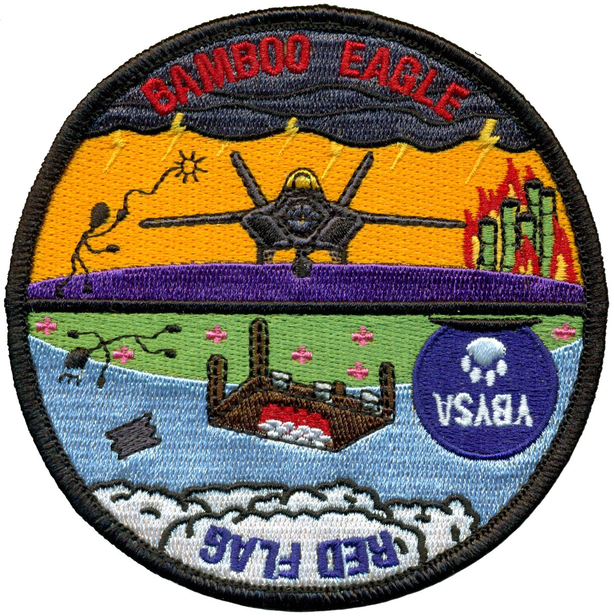 USAF 525th FIGHTER SQUADRON – RED FLAG 2024-1 and BAMBOO EAGLE 2024-1 PATCH