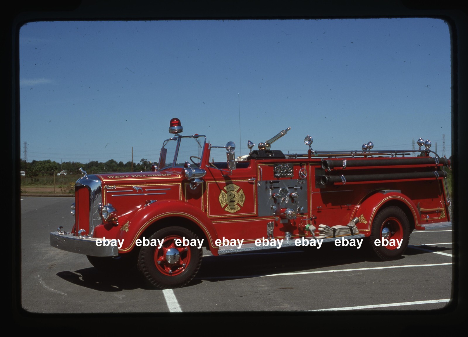 West Paterson NJ 1948 Mack L pumper Fire Apparatus Slide