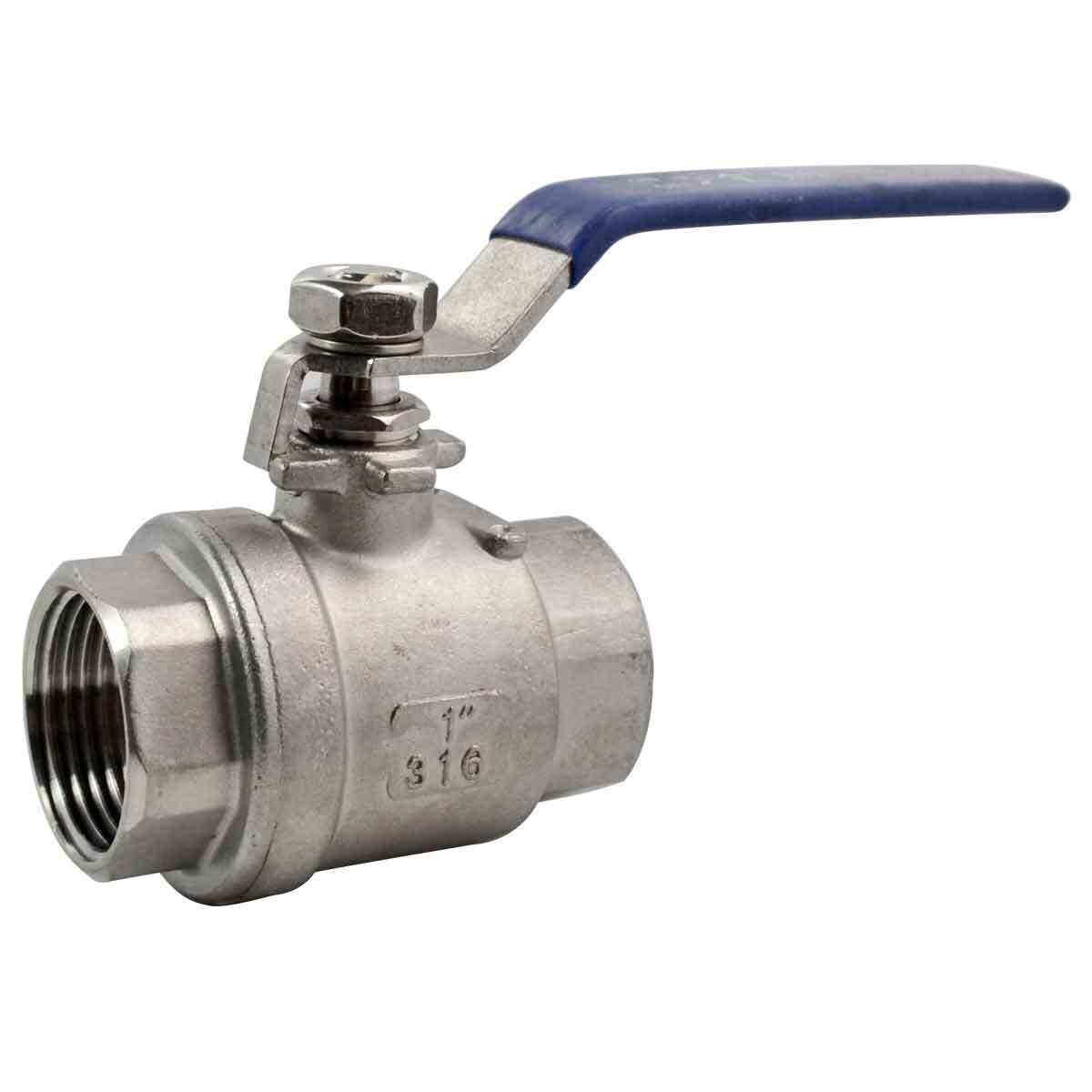 US STOCK 1" 1 inch NPT Threaded Full Port Ball Valve Stainless Steel SS 316 oil