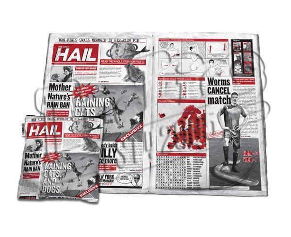 Come Rain or Shine Waterproof ManBrella Umbrella Newspaper By Luckies