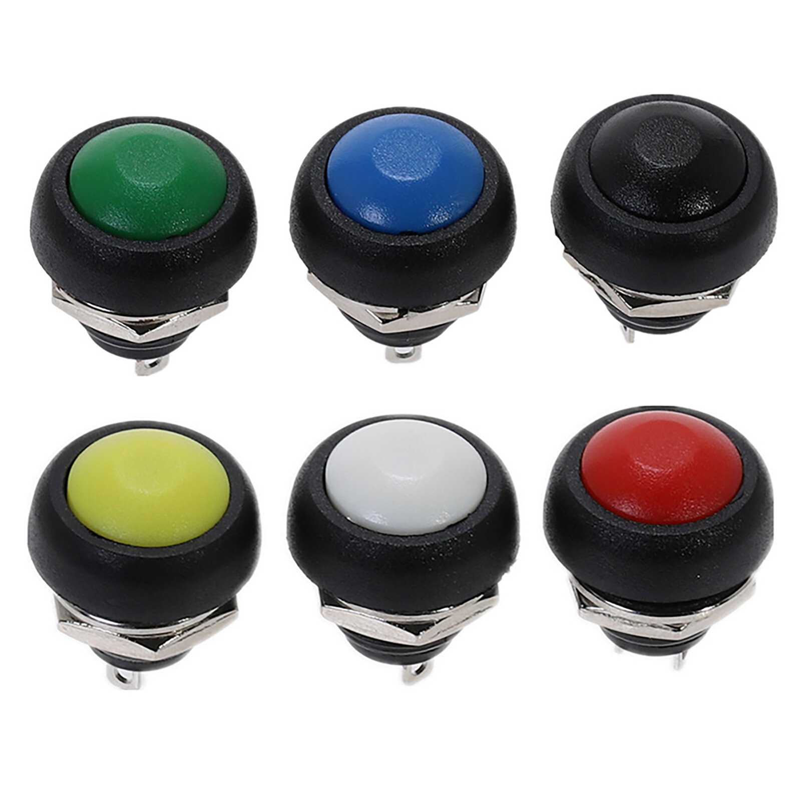 12MM Momentary Push Button Horn Switch OFF (ON) Car Dashboard Boat SPST