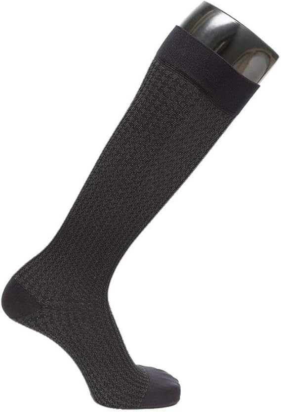 VenaCouture Womens 15-20mmHg Compression, Opaque Houndstooth Pattern X-Large BLK
