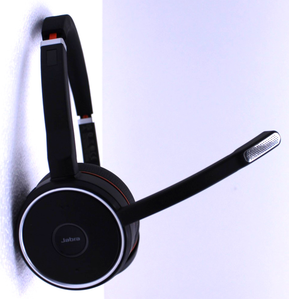 Jabra Evolve 75 Wireless Bluetooth Headset HSC040W w/ Dock, Dongle, USB & Case