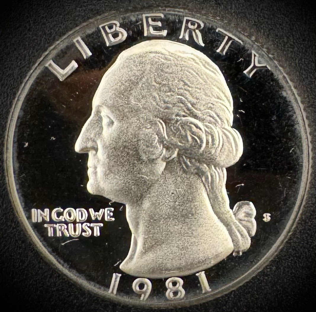 1981-S Washington Quarter PROOF Clad DEEP ULTRA CAMEO Coin