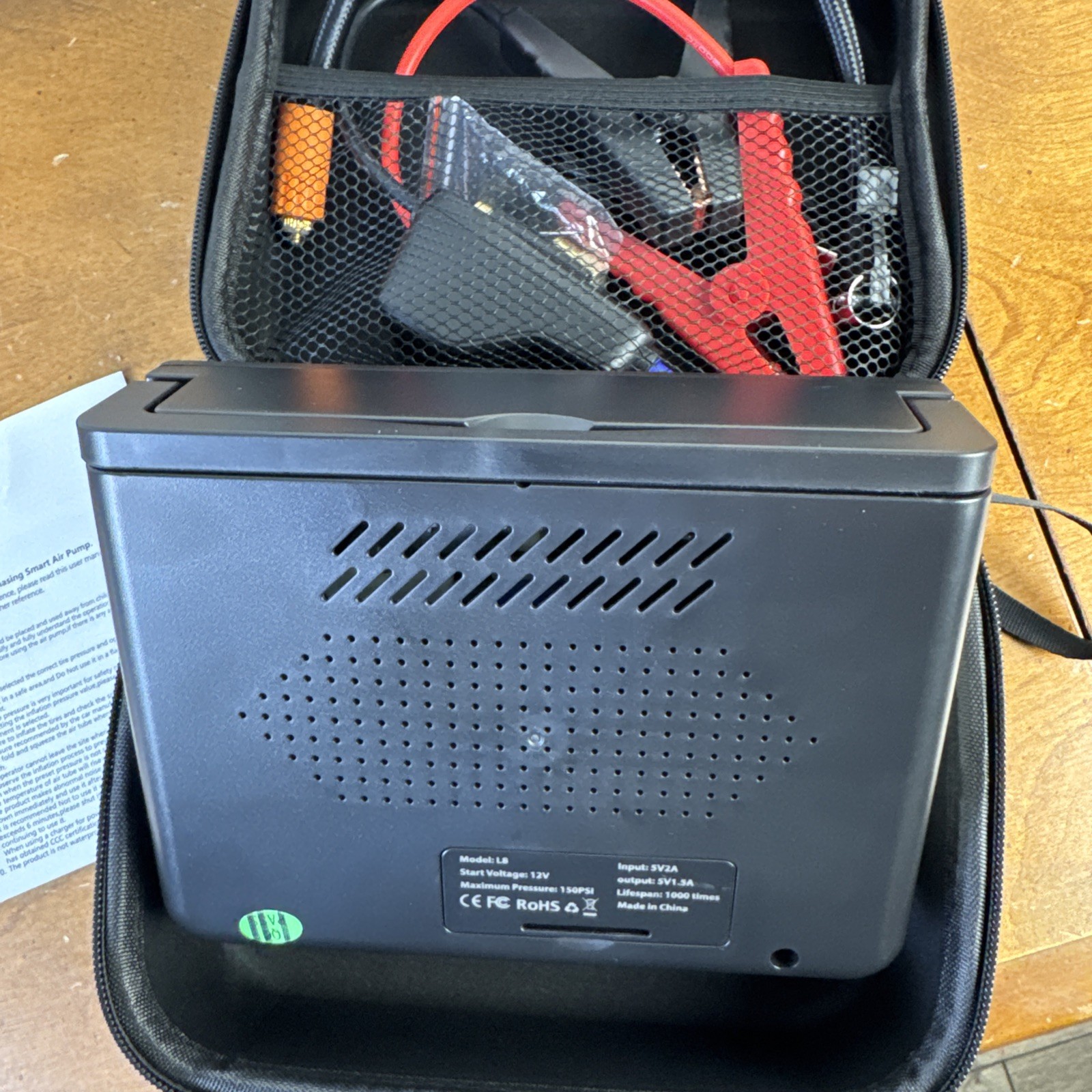 Smart Air Pump - Car Jump Starter Model L8 (Open - Box / New)