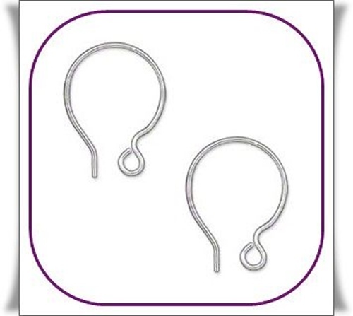 6 each (3 Pairs)  STERLING SILVER Filled FRENCH HOOPS Ear Wires 18 ga Sturdy !