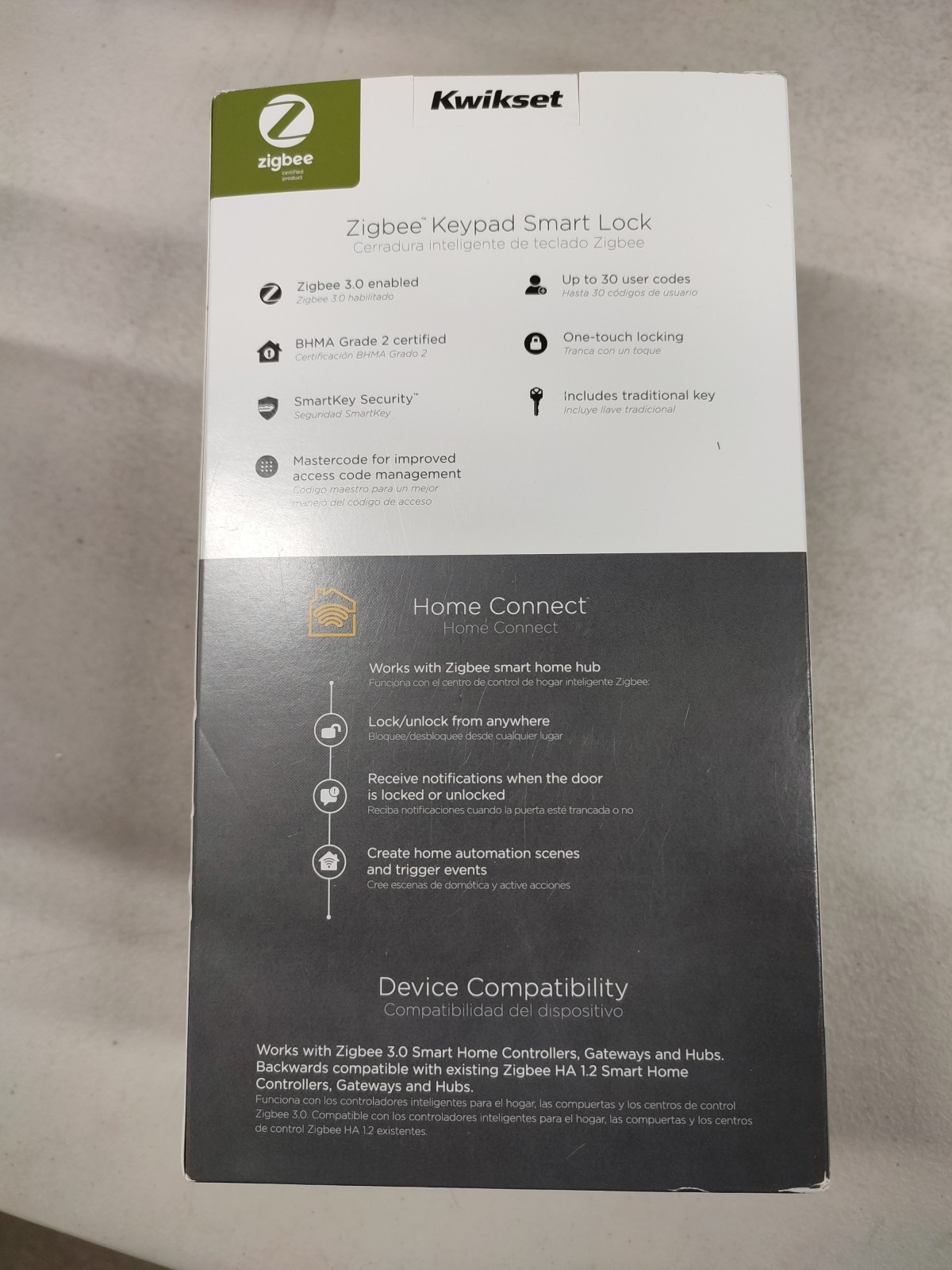 Kwikset 914 Keypad SmartCode Deadbolt Smart Lock ZigBee 3.0 in Polished Brass