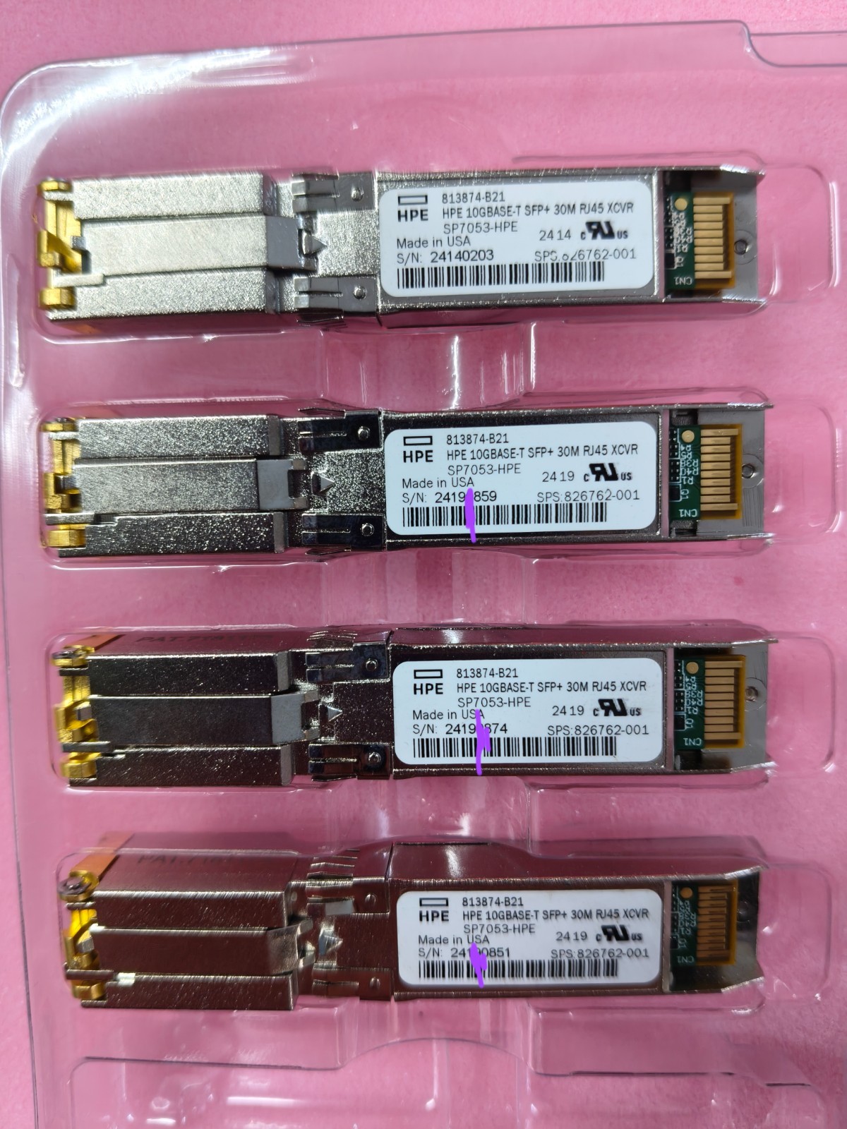 HPE 10G SFP+ RJ45 HPE 813874-B21 In stock, Non-China counterfeits