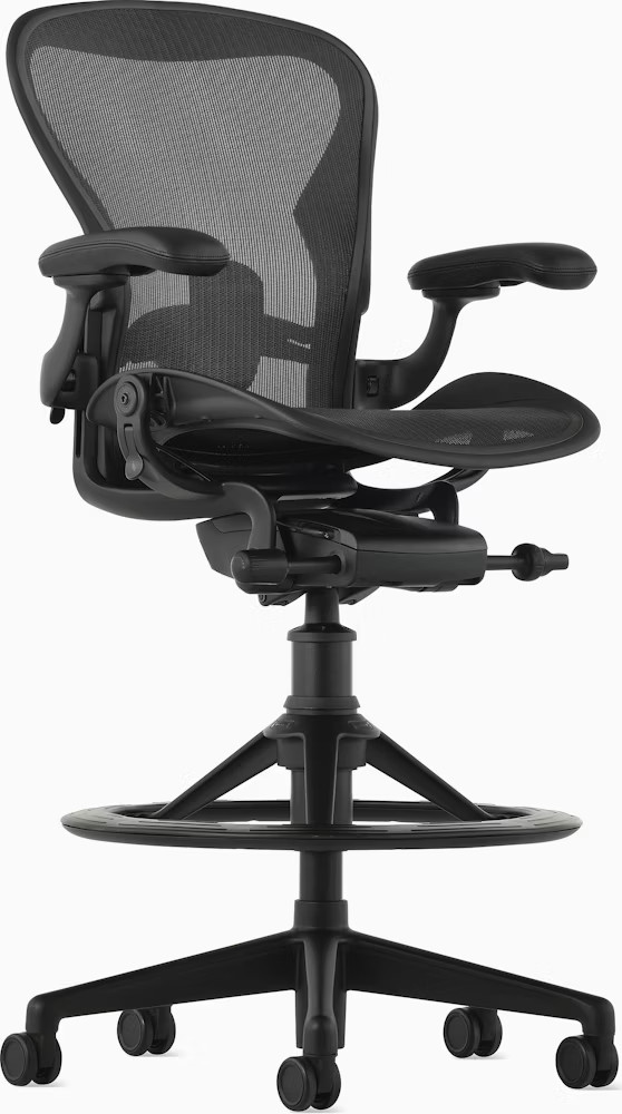 Herman Miller Aeron Remastered BarStool -Refurbished Approved By Madison Seating