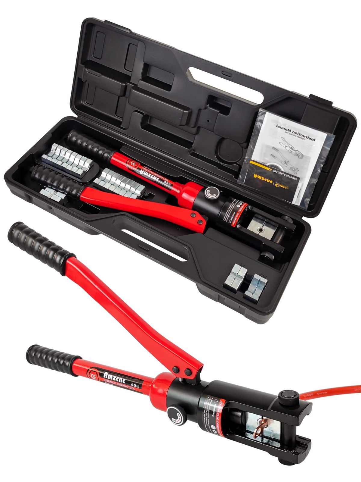 16 Ton Hydraulic Wire Professional Hydraulic Battery Cable Lug Crimping Tool Set