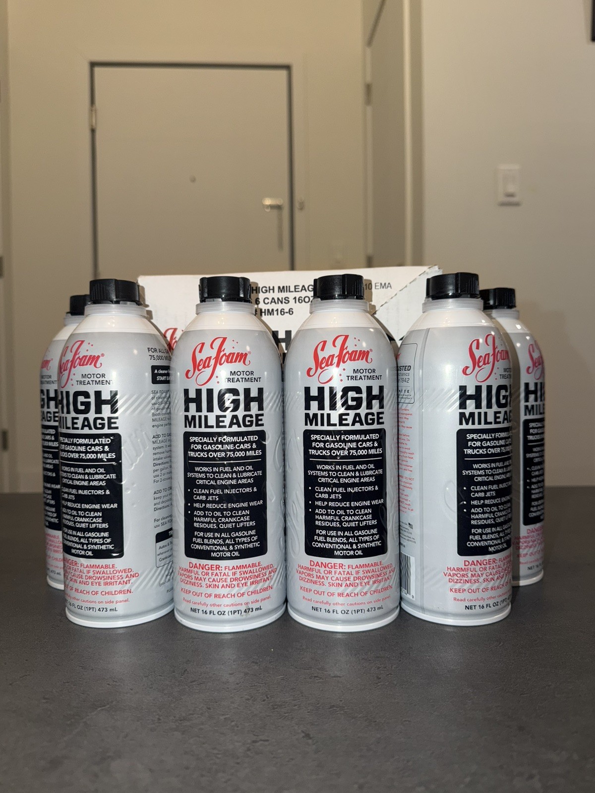 6 pack - Sea Foam High Mileage Motor Fuel and Oil Treatment - 16 Oz HM16-6RR
