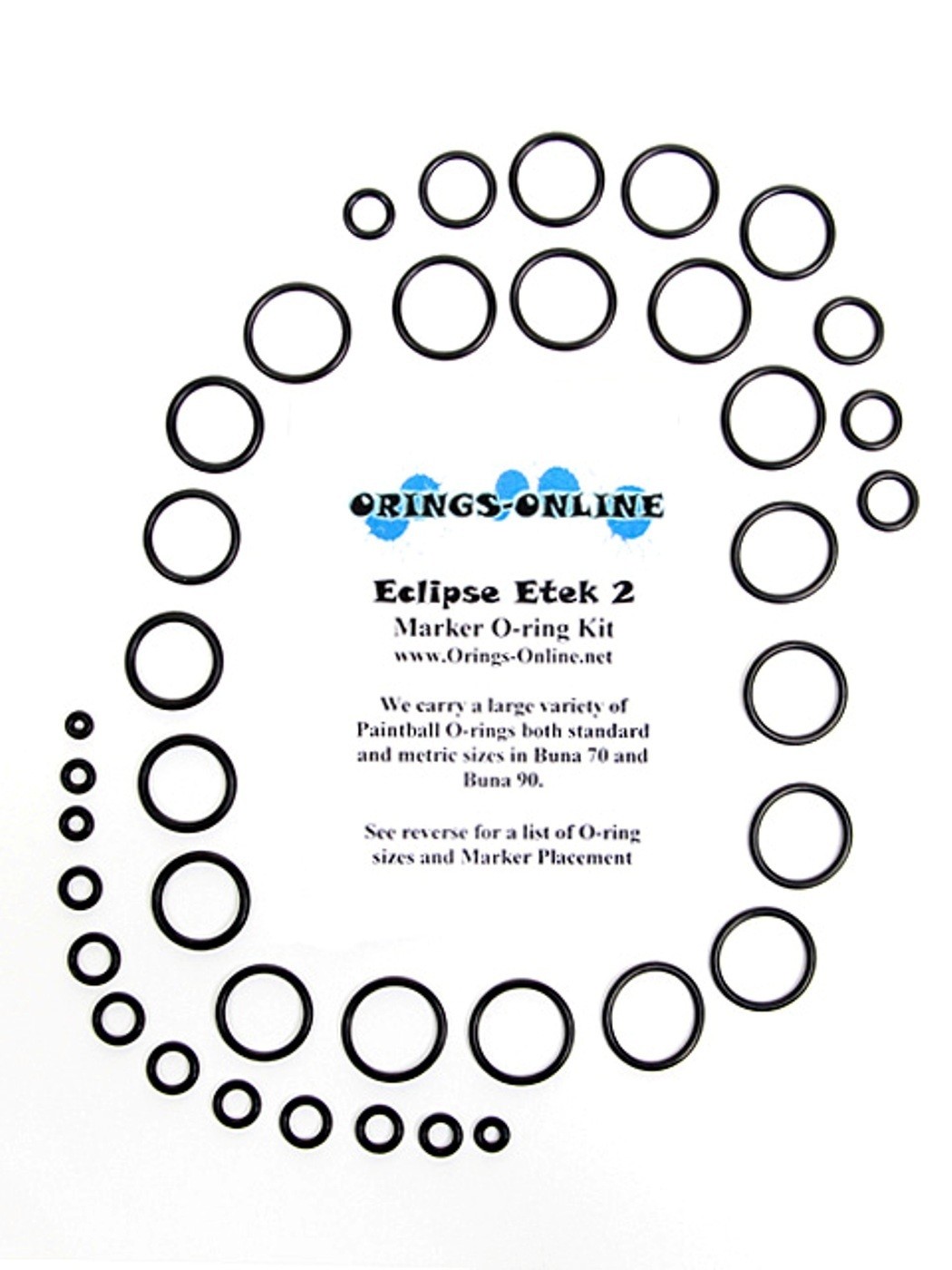 Planet Eclipse Ego Etek 2 Paintball Marker O-ring Kit 2 rebuilds - Aftermarket
