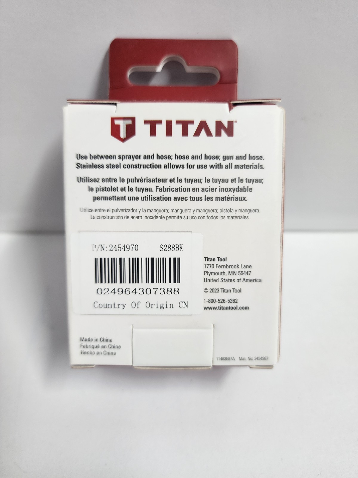 Titan 2454970 Micro Swivel 1/4"