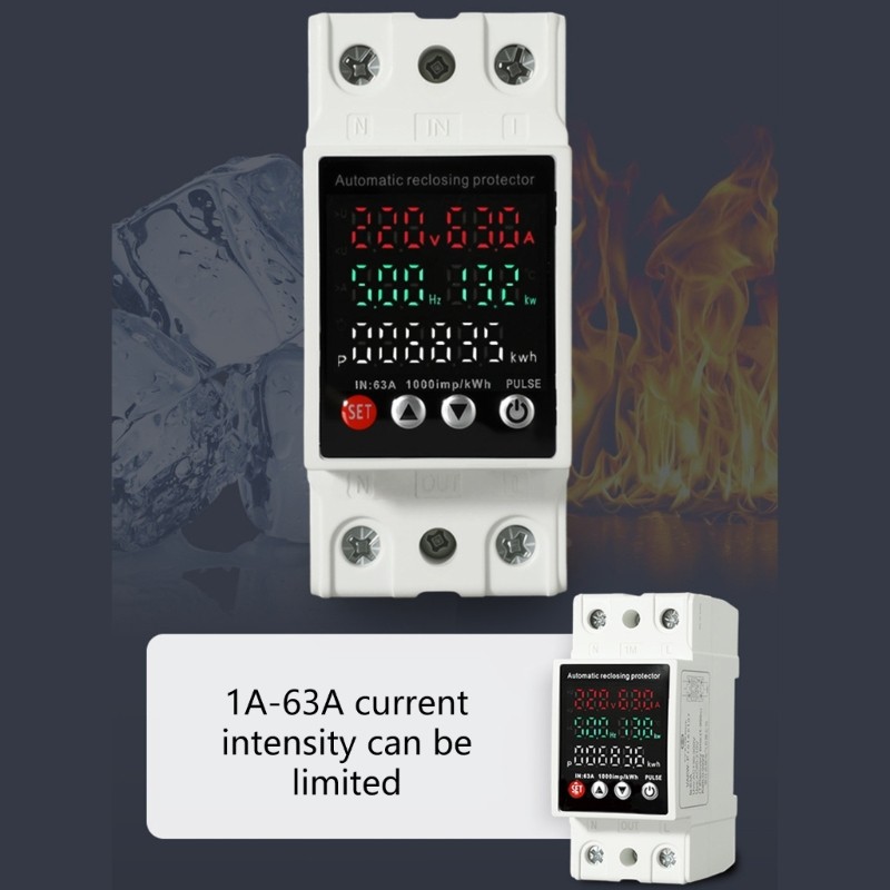 Digital Electricity Meter Over Voltages and Under Voltages Protective Device