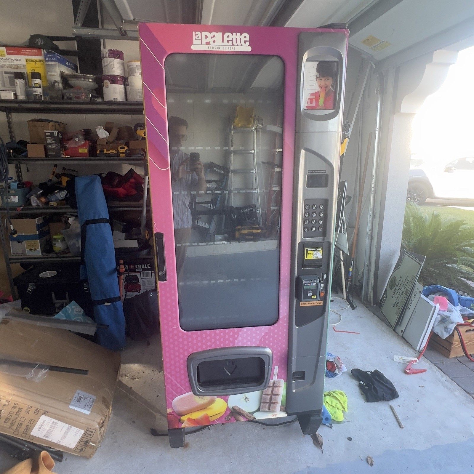 Ice Cream Vending Machine Card Cash Fully Working Commerci