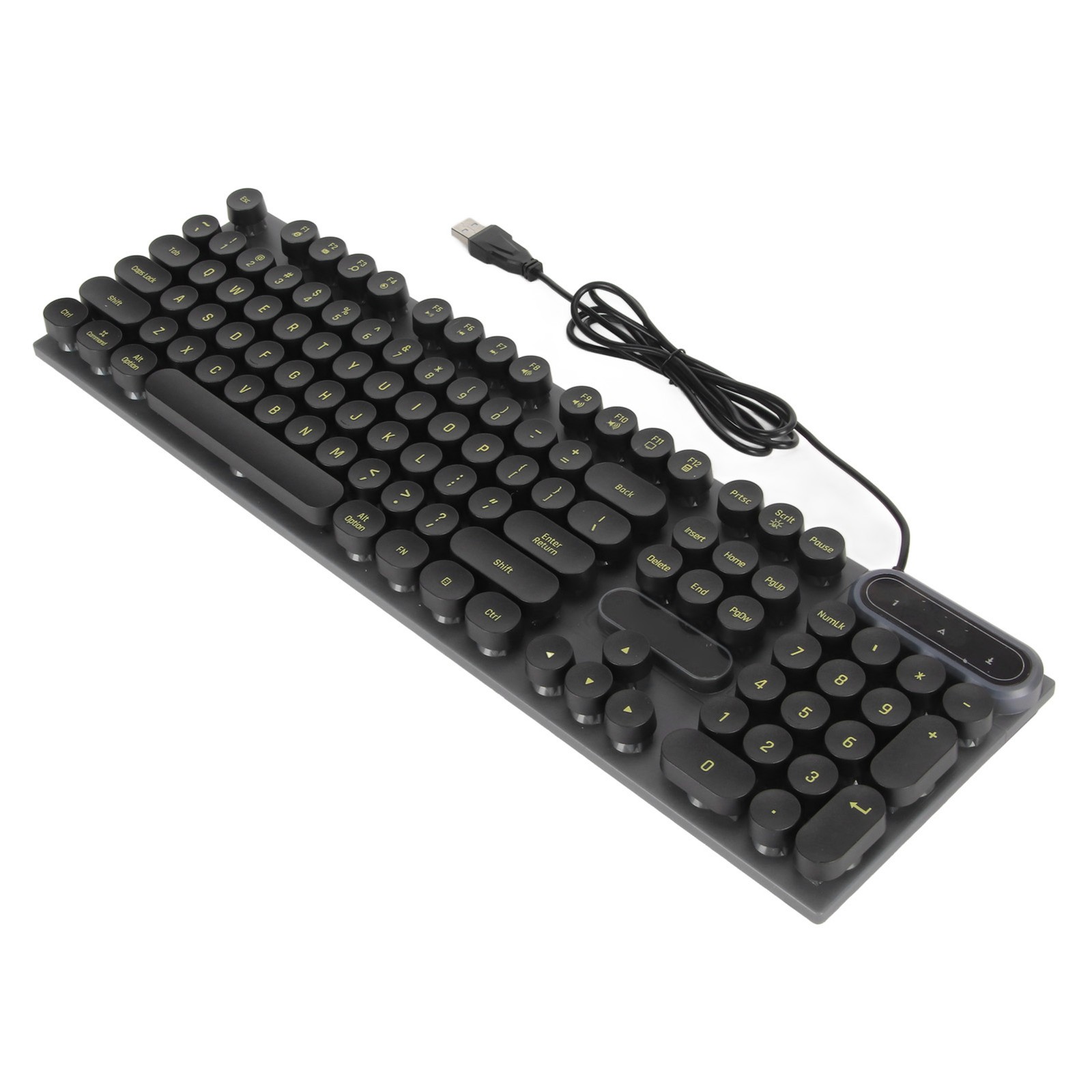 USB Gaming Keyboard 104 Keys Ergonomic Backlit For Desktop Excellent