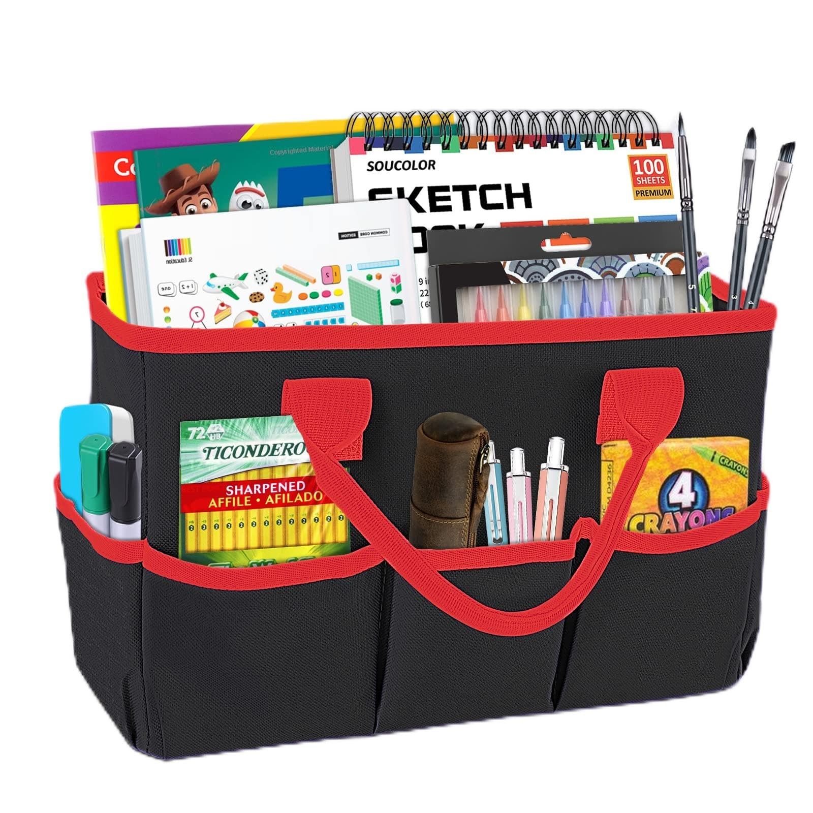 Desktop File Folder Tote and Stock Organizer Art Organizer Storage Craft Bag ...