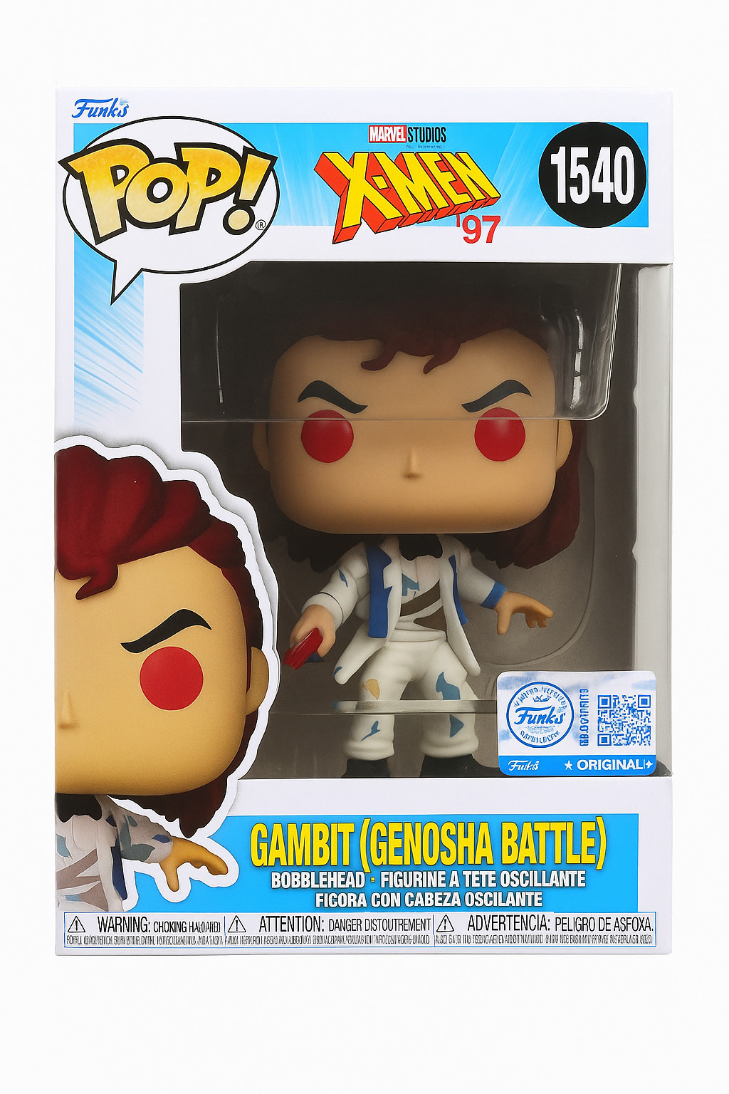 Funko Pop Vinyl #1540 Gambit Genosha X-Men 97 Marvel Animation Limited Edition