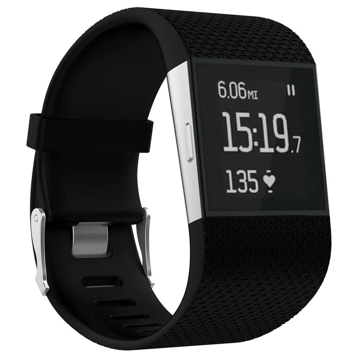 Replacement Bands for Fitbit Surge Watch, Silicone Compatible Metal Buckle Fi...