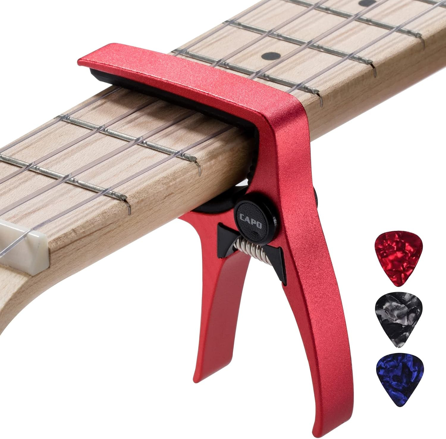 Mini Size Professional Ukulele Capo for 4 String Small Guitars and Mandolin, Haw