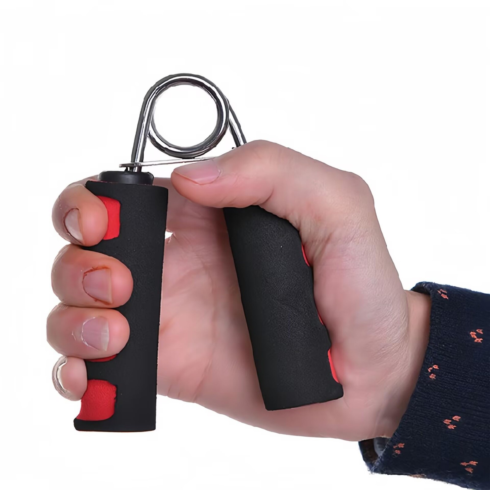 2 Pcs Soft Foam Hand Exerciser，Strengthen Hand Grip Exerciser for Quickly Red