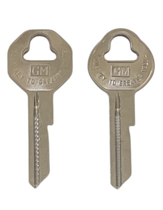 2 OEM KEY BLANKS 1959-63 Buick Invicta Convertible ALL LOCKS B10 B11 32318 32319