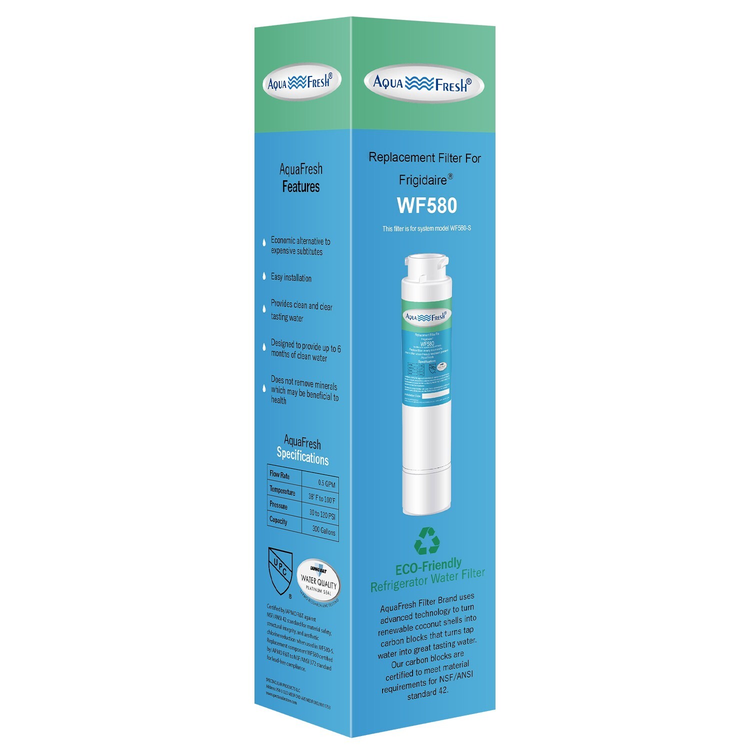 2 Pack Fits EPTWFU01 Pure Source Ultra II Refrigerator Water Filter Replacement