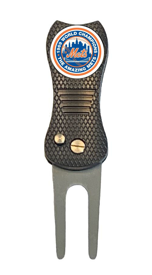1969 NY Mets World Series MLB Golf Ball Marker + Switchblade Divot Tool