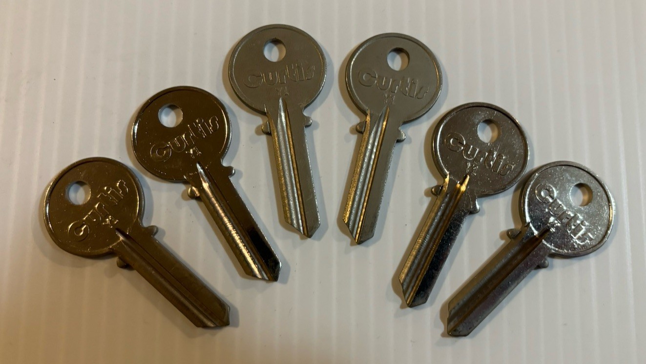 Curtis Key Blank Y1  (set of 6)   Y-1
