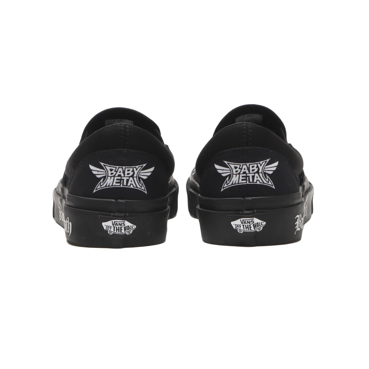 VANS × BABYMETAL Classic Slip-On Black White Japan Exclusive New