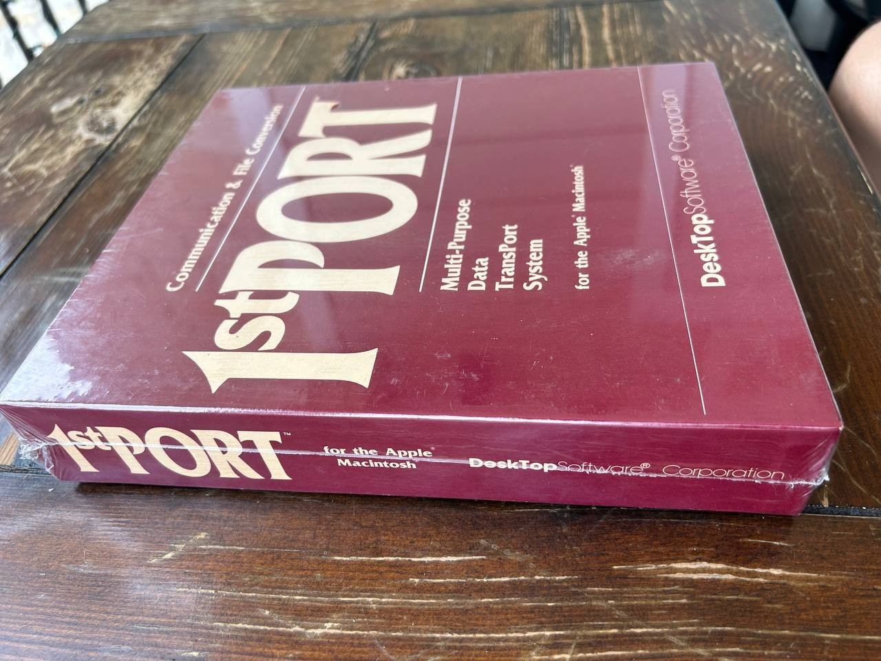 Vintage software 1st PORT for Apple Macintosh. Multi-purpose Data TransPort Syst