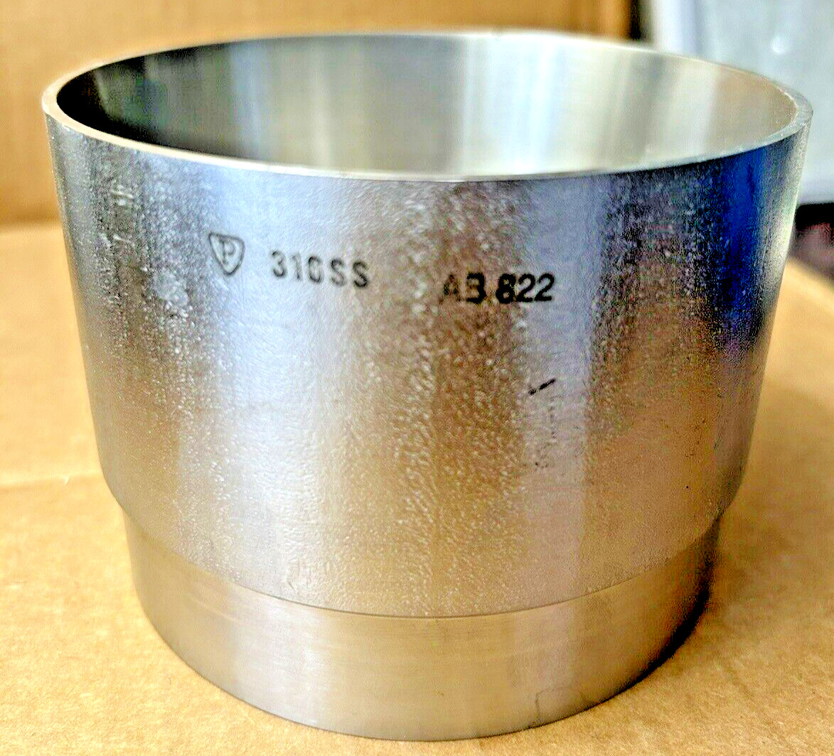 4" Adapter Fitting, Tube to Pipe, 316 Stainless, NEW