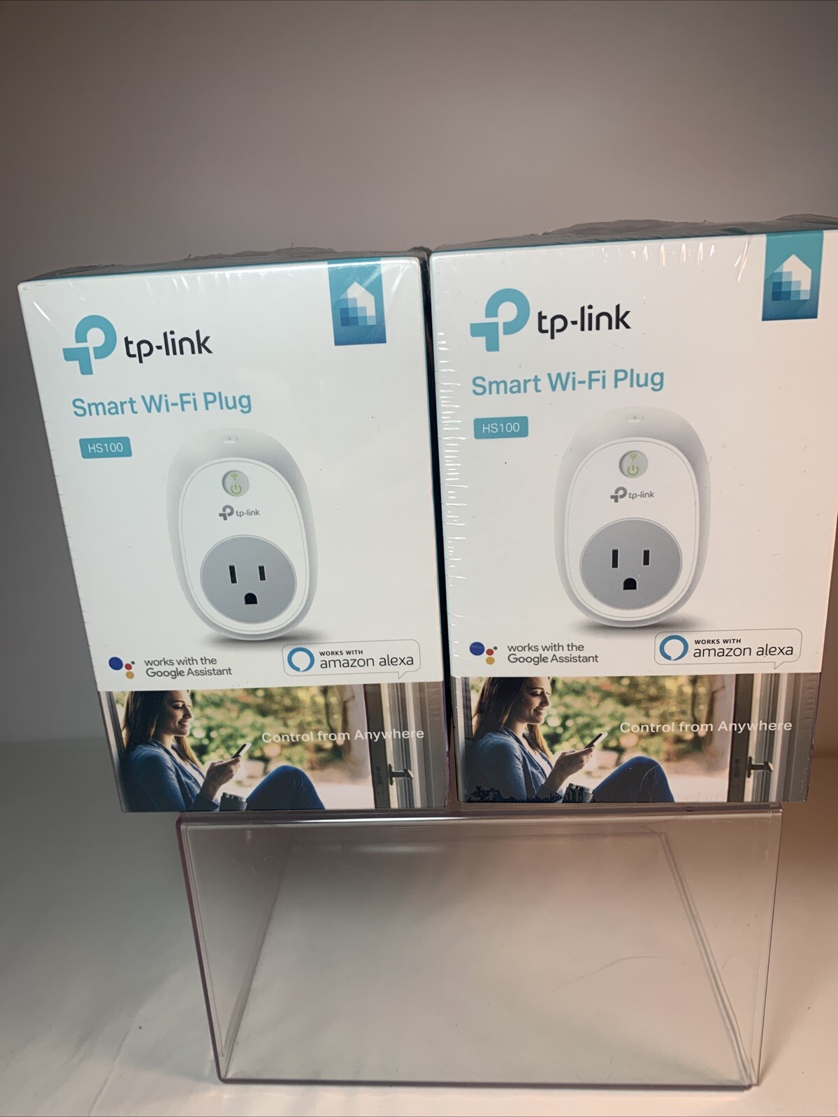 TP-Link HS100 Smart Wi-Fi Plug Amazon Alexa or Google Home Assistant ~ Set Of 2