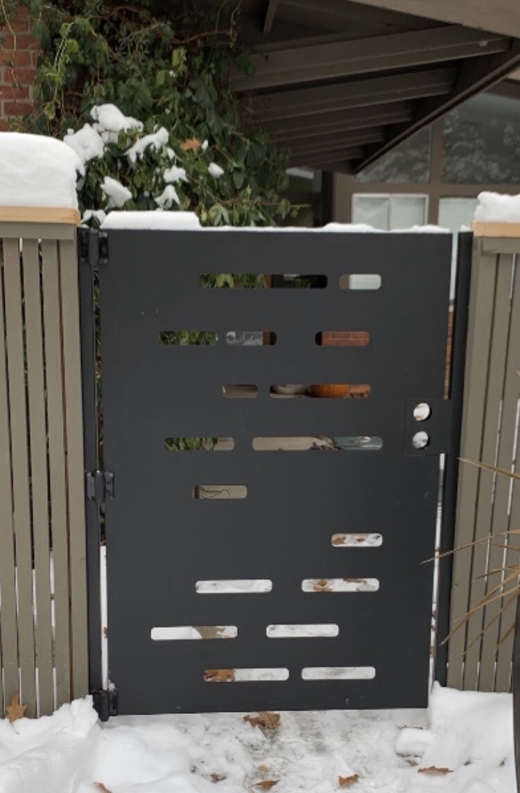 Contemporary modern metal gate, Modern Metal Gate, Custom size Art Pedestrian