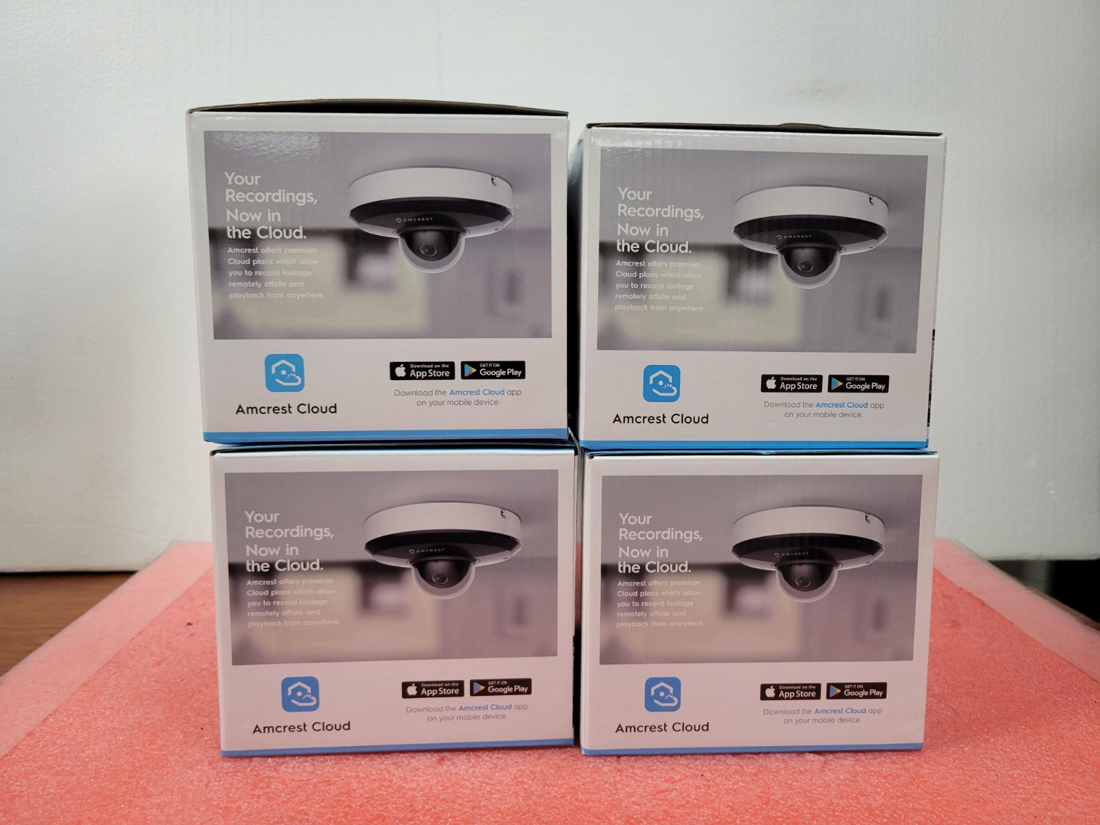 4x Amcrest IP2M-866EW Optical Zoom Outdoor Vandal Security Camera | C275DS