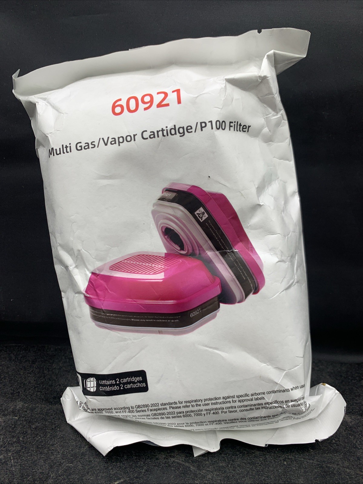 60921 Organic Vapor Filter - 2 Pack