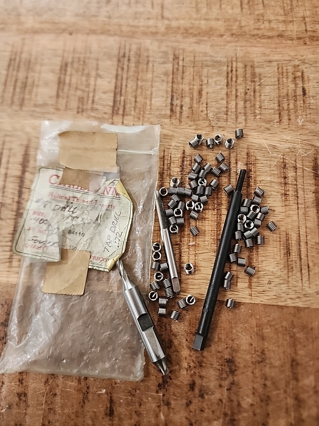 Chrislynn 8-32 (.246 long) Professional Thread Repair Kit 50+ stainless inserts
